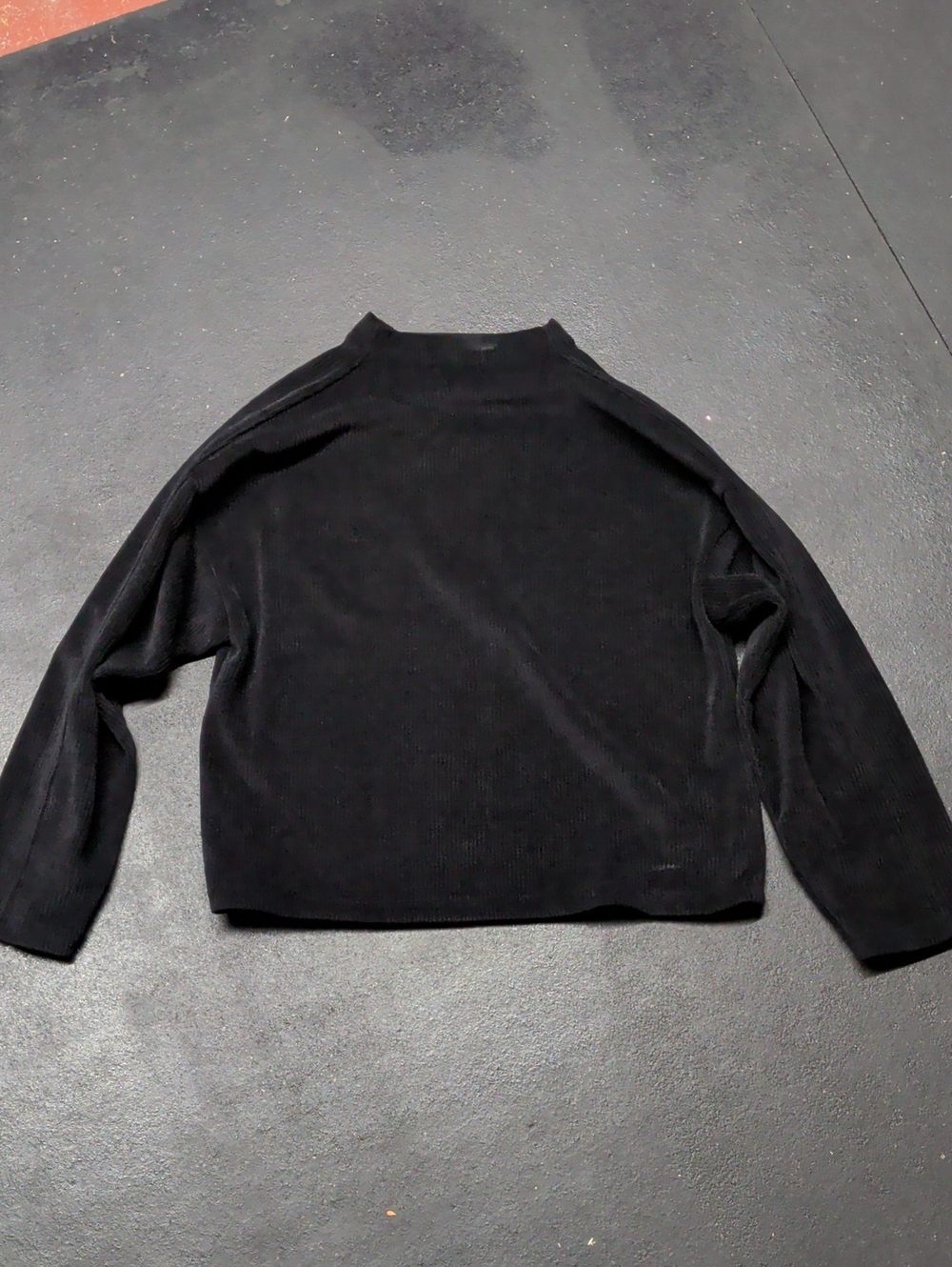 Madewell Black Ribbed Turtleneck Sweater